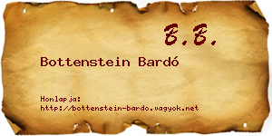 Bottenstein Bardó névjegykártya